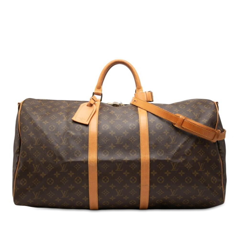 Louis Vuitton Monogram Keepall Bandoulière 60 Boston Bag Shoulder 2WAY M41412...